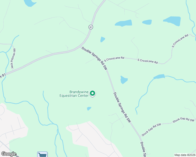 map of restaurants, bars, coffee shops, grocery stores, and more near 4410 Double Springs Road Southwest in Monroe