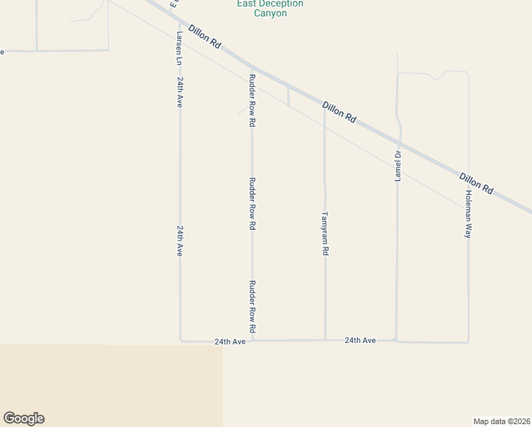 map of restaurants, bars, coffee shops, grocery stores, and more near 23280 Rudder Row Road in Desert Hot Springs