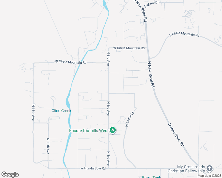 map of restaurants, bars, coffee shops, grocery stores, and more near 43508 North 3rd Avenue in New River