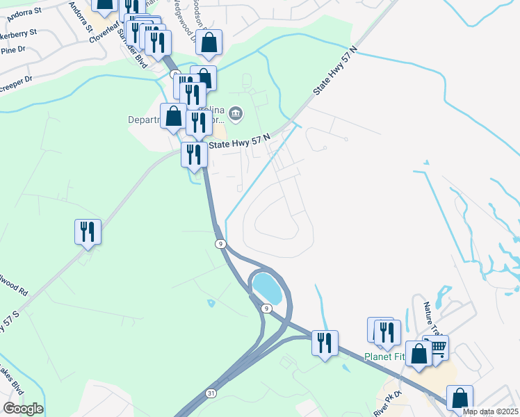 map of restaurants, bars, coffee shops, grocery stores, and more near 2491 Hwy 9 E in Little River