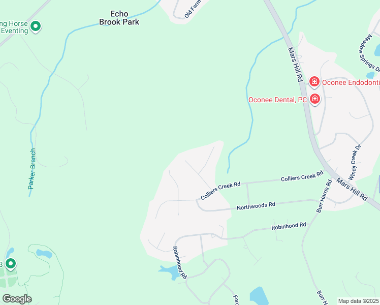 map of restaurants, bars, coffee shops, grocery stores, and more near 1100 Hilltop Road in Watkinsville