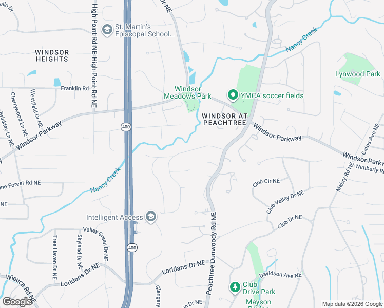 map of restaurants, bars, coffee shops, grocery stores, and more near 845 Starlight Drive Northeast in Atlanta
