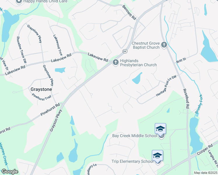 map of restaurants, bars, coffee shops, grocery stores, and more near 859 Heritage Lake in Grayson