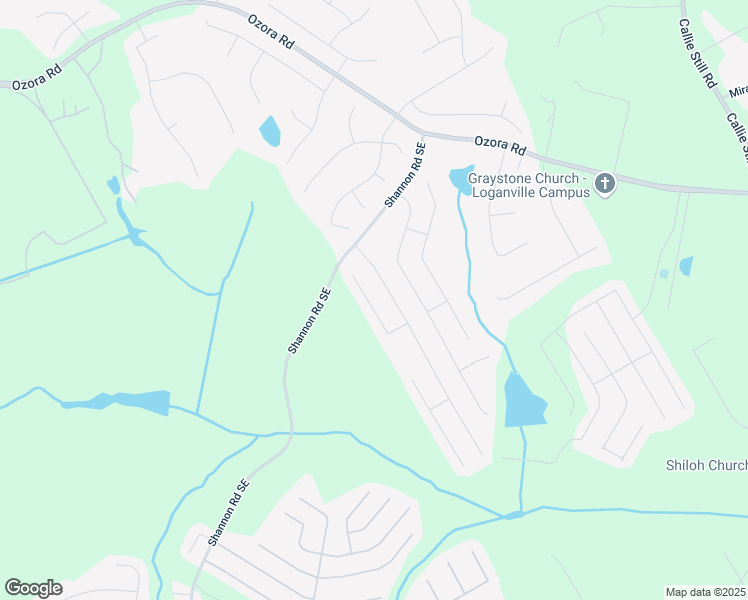 map of restaurants, bars, coffee shops, grocery stores, and more near 1102 Deadwood Trail in Loganville