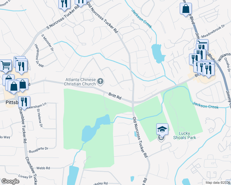 map of restaurants, bars, coffee shops, grocery stores, and more near in 