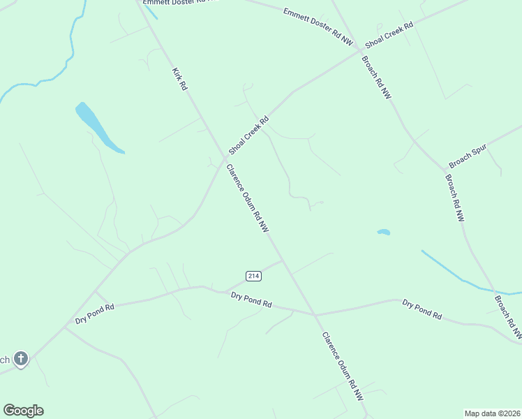 map of restaurants, bars, coffee shops, grocery stores, and more near 2789 Clarence Odum Road Northwest in Monroe