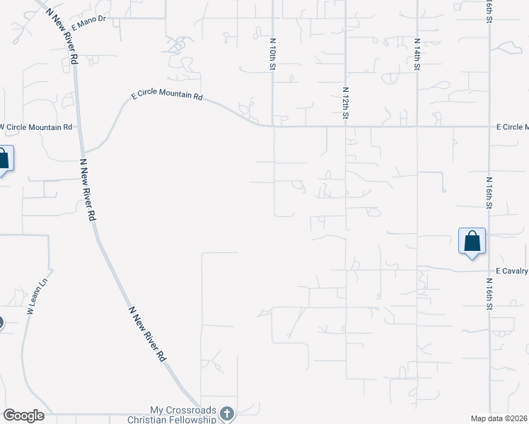 map of restaurants, bars, coffee shops, grocery stores, and more near 42000 10th Street in New River