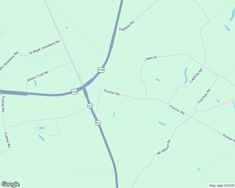 map of restaurants, bars, coffee shops, grocery stores, and more near 123-183 Poston Road in Johnsonville