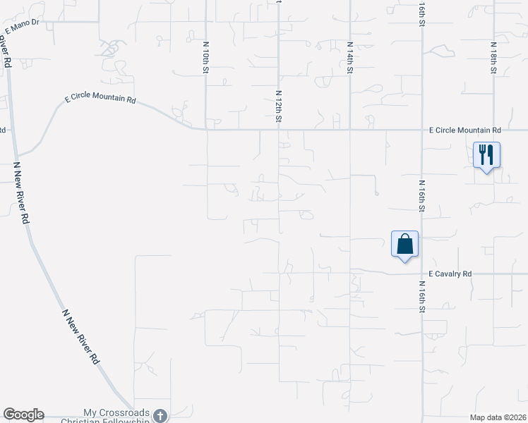 map of restaurants, bars, coffee shops, grocery stores, and more near 43706 North 12th Street in Phoenix