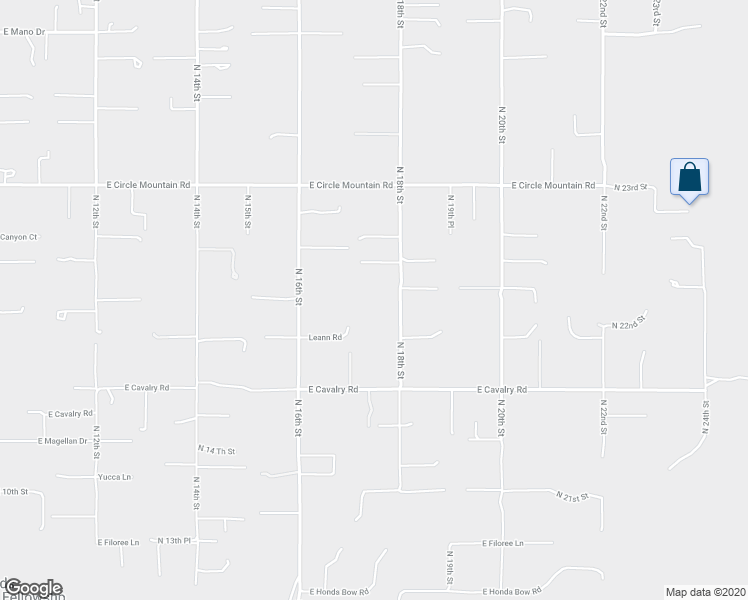 map of restaurants, bars, coffee shops, grocery stores, and more near 43636 North 18th Street in Phoenix