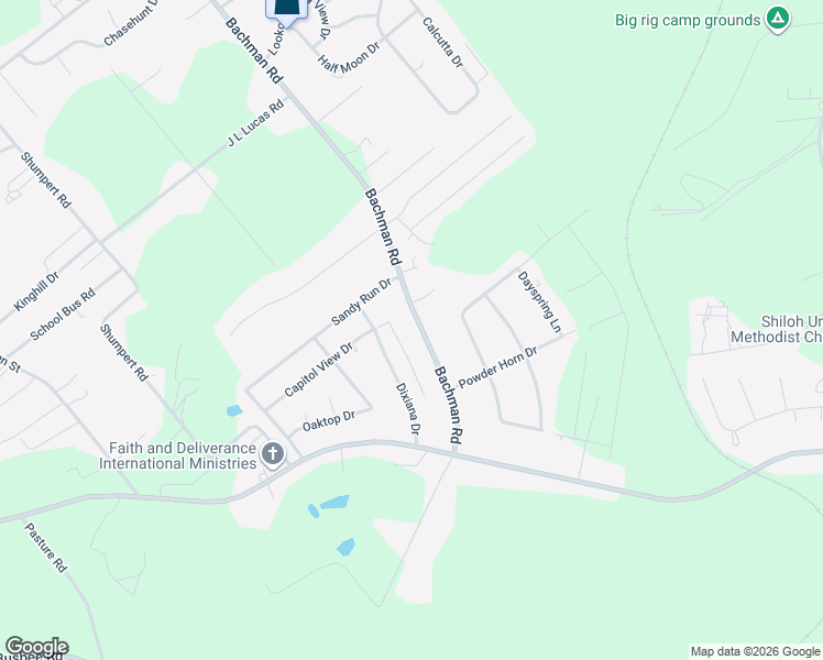 map of restaurants, bars, coffee shops, grocery stores, and more near 3059 Bachman Road in Gaston