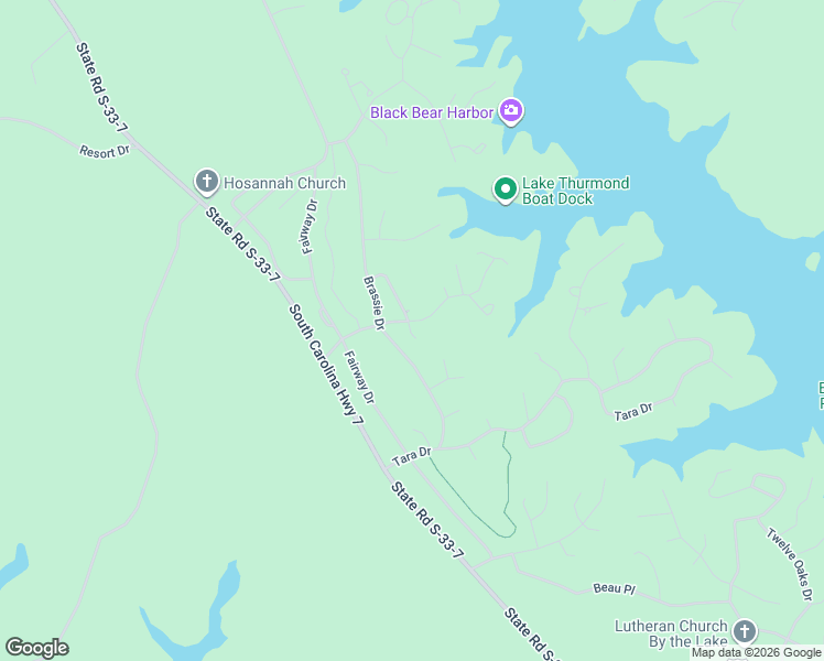 map of restaurants, bars, coffee shops, grocery stores, and more near 406 Sawgrass Cove in McCormick
