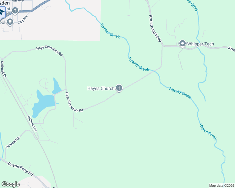 map of restaurants, bars, coffee shops, grocery stores, and more near 1687 Hays Cemetery Road in Hayden