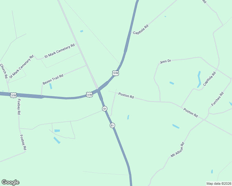 map of restaurants, bars, coffee shops, grocery stores, and more near 123 Poston Road in Johnsonville