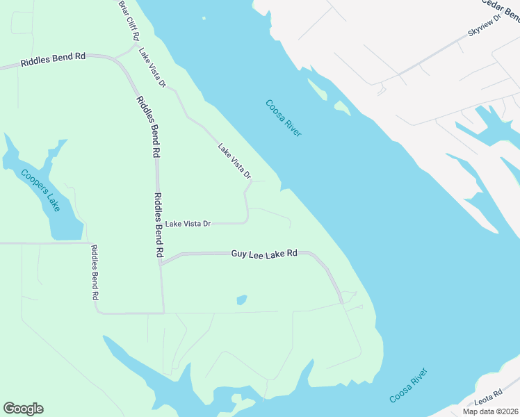 map of restaurants, bars, coffee shops, grocery stores, and more near Lake Vista in Rainbow City