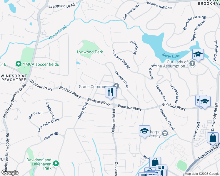 map of restaurants, bars, coffee shops, grocery stores, and more near 1126 Francis Street Northeast in Atlanta