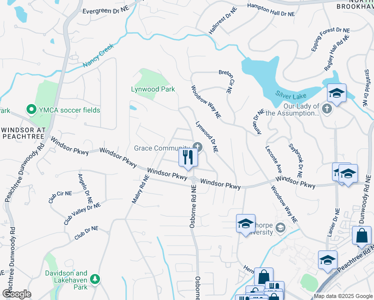 map of restaurants, bars, coffee shops, grocery stores, and more near 1126 Francis Street Northeast in Atlanta