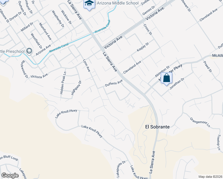 map of restaurants, bars, coffee shops, grocery stores, and more near 11142 Dufferin Avenue in Riverside