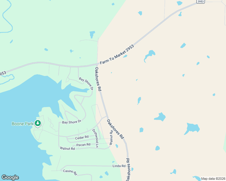 map of restaurants, bars, coffee shops, grocery stores, and more near 170 Oakshores Road in Nocona