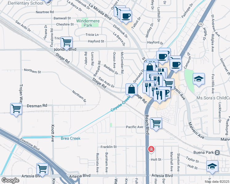 15399 Stage Road, La Mirada CA Walk Score