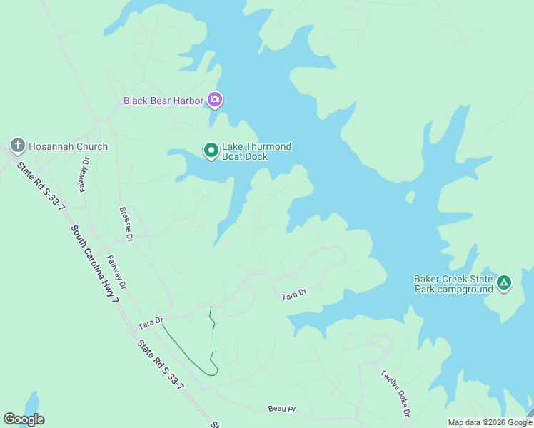 map of restaurants, bars, coffee shops, grocery stores, and more near 219 Heron Shores in McCormick