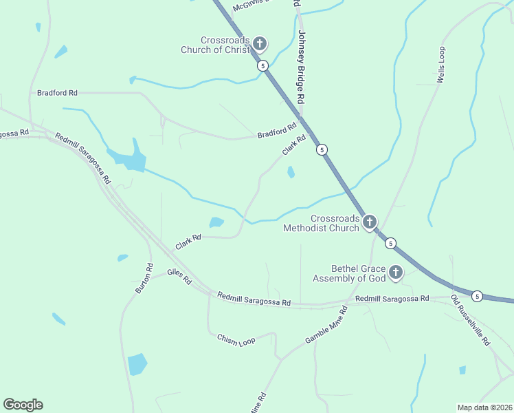 map of restaurants, bars, coffee shops, grocery stores, and more near 389 Clark Road in Jasper