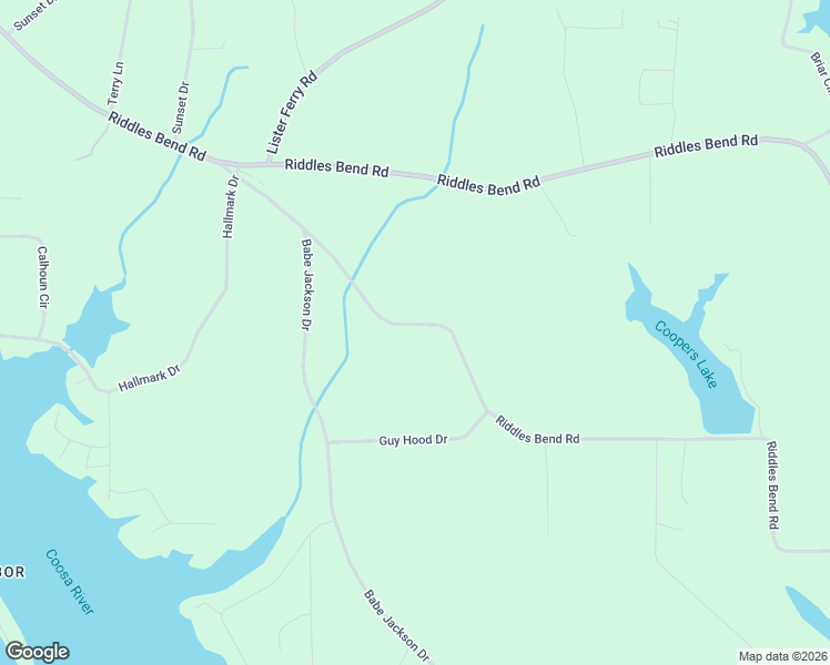 map of restaurants, bars, coffee shops, grocery stores, and more near 1929 Riddles Bend Road in Rainbow City