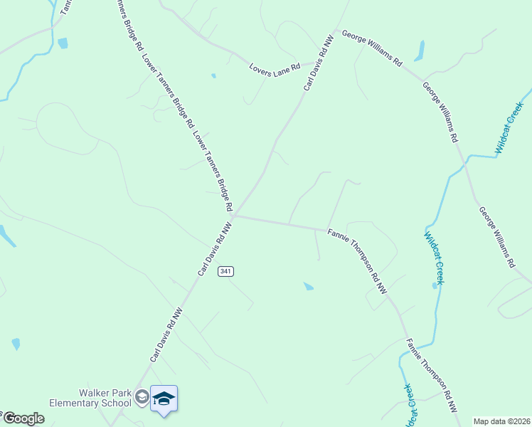 map of restaurants, bars, coffee shops, grocery stores, and more near 950 Carl Davis Road Northwest in Monroe