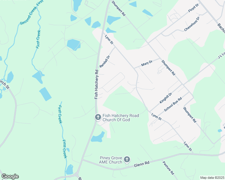 map of restaurants, bars, coffee shops, grocery stores, and more near 7 Bent Tree Circle in Gaston