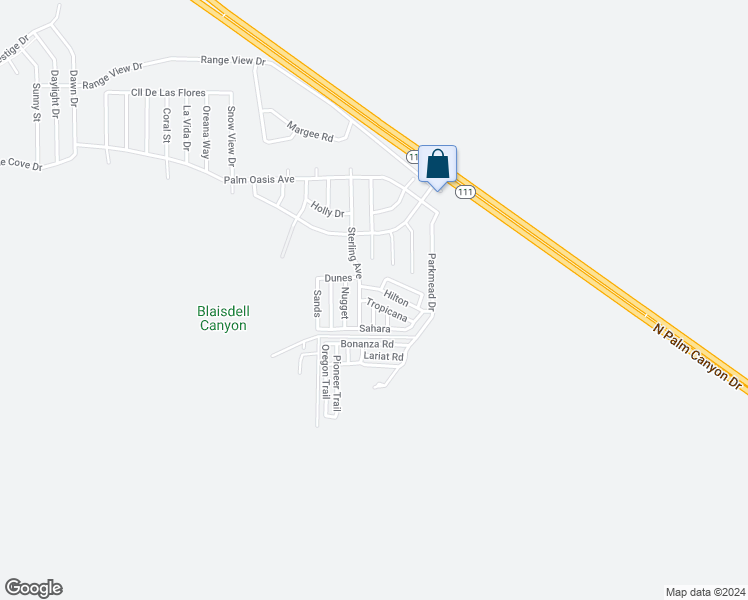 map of restaurants, bars, coffee shops, grocery stores, and more near 146 Vista De Oeste in Palm Springs