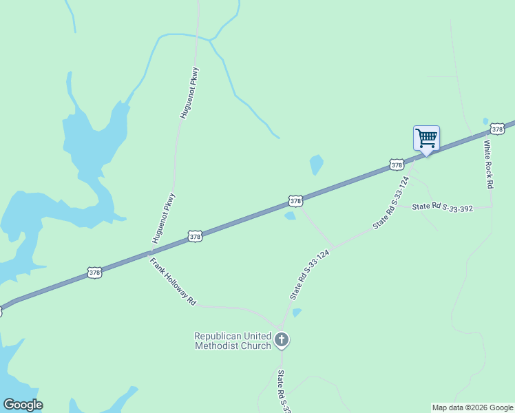 map of restaurants, bars, coffee shops, grocery stores, and more near 4850 U.S. 378 in McCormick