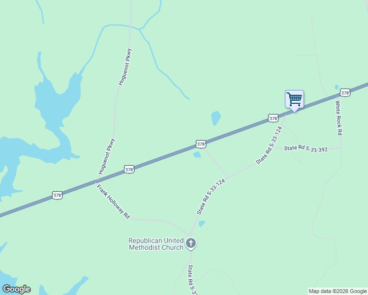 map of restaurants, bars, coffee shops, grocery stores, and more near 4850 U.S. 378 in McCormick