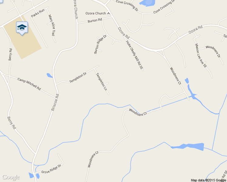 map of restaurants, bars, coffee shops, grocery stores, and more near 3100 Templeton Lane in Loganville