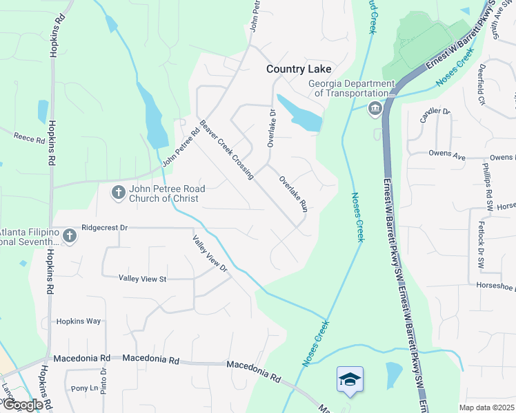 map of restaurants, bars, coffee shops, grocery stores, and more near 3150 Colorado Drive in Powder Springs