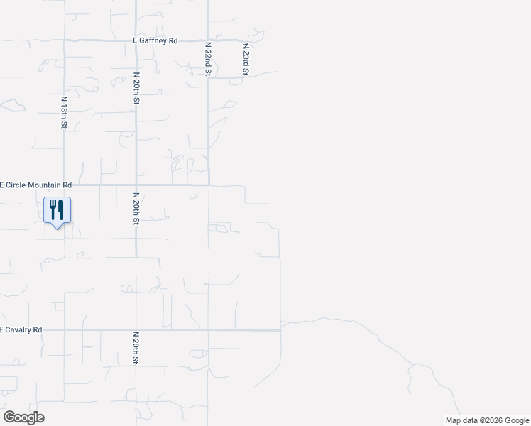 map of restaurants, bars, coffee shops, grocery stores, and more near 44115 North 23rd Street in New River