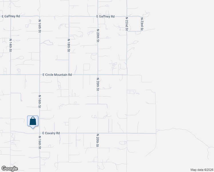 map of restaurants, bars, coffee shops, grocery stores, and more near 44021 North 20th Street in New River