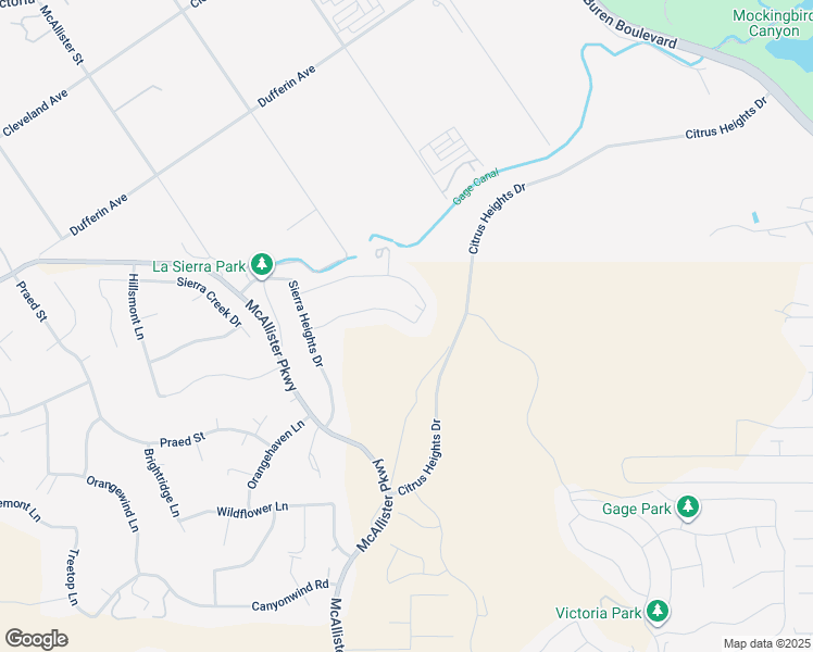 map of restaurants, bars, coffee shops, grocery stores, and more near 13213 Ridge Route Road in Riverside