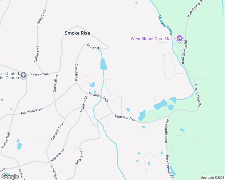 map of restaurants, bars, coffee shops, grocery stores, and more near 100 Ridge Lane in Warrior