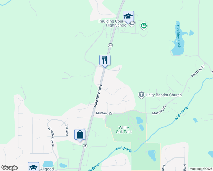 map of restaurants, bars, coffee shops, grocery stores, and more near 25 Estate Court in Dallas