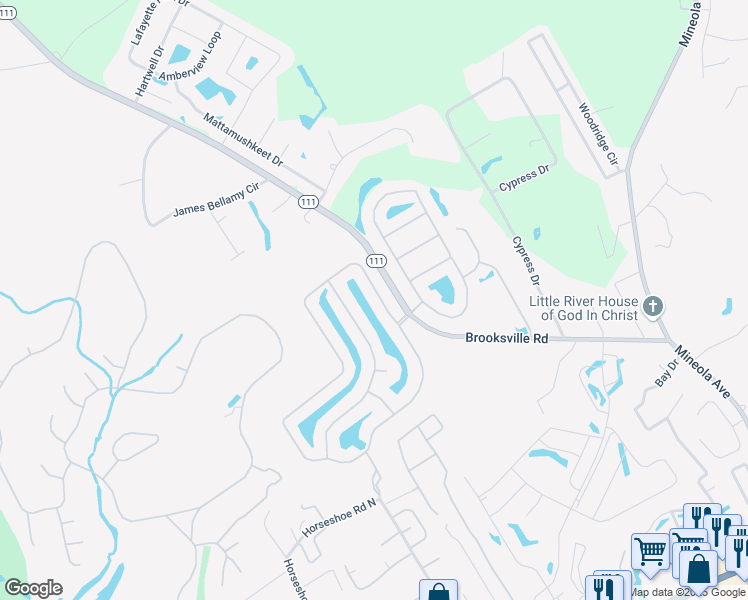 map of restaurants, bars, coffee shops, grocery stores, and more near 375 Vermillion Drive in Little River