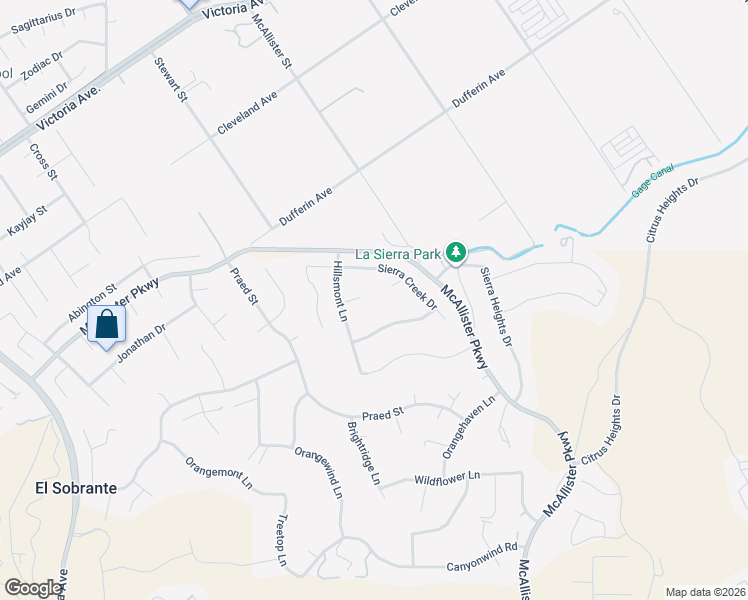 map of restaurants, bars, coffee shops, grocery stores, and more near 12697 Twin Peak Court in Riverside