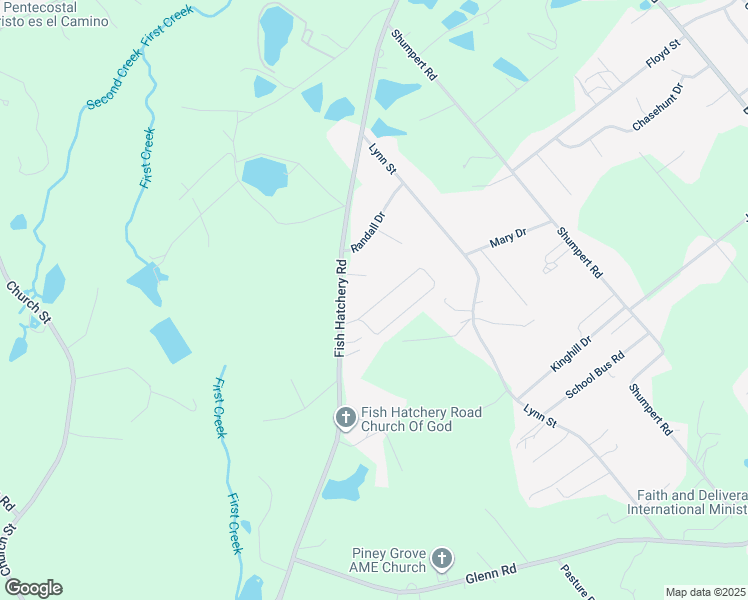map of restaurants, bars, coffee shops, grocery stores, and more near 7 Bent Tree Circle in Gaston