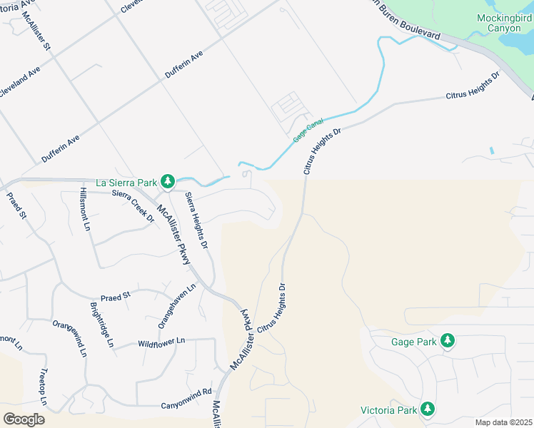 map of restaurants, bars, coffee shops, grocery stores, and more near 13213 Ridge Route Road in Riverside