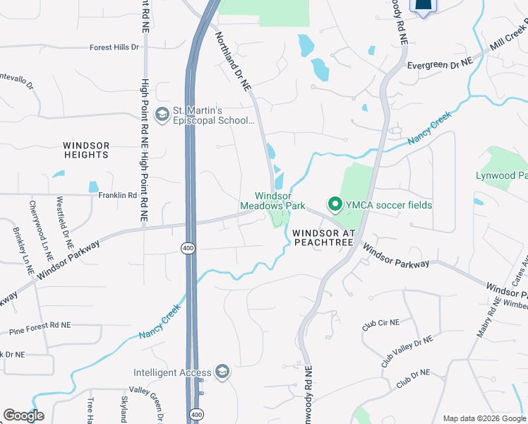 map of restaurants, bars, coffee shops, grocery stores, and more near 790 Brook Park Place in Atlanta