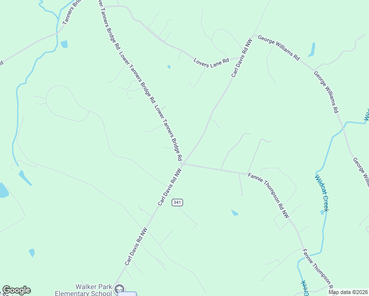 map of restaurants, bars, coffee shops, grocery stores, and more near 950 Carl Davis Road Northwest in Monroe