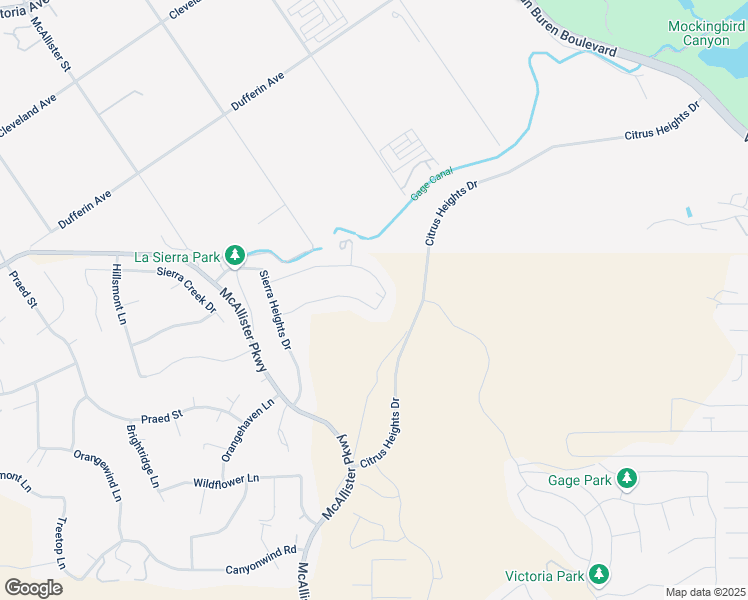 map of restaurants, bars, coffee shops, grocery stores, and more near 13213 Ridge Route Road in Riverside