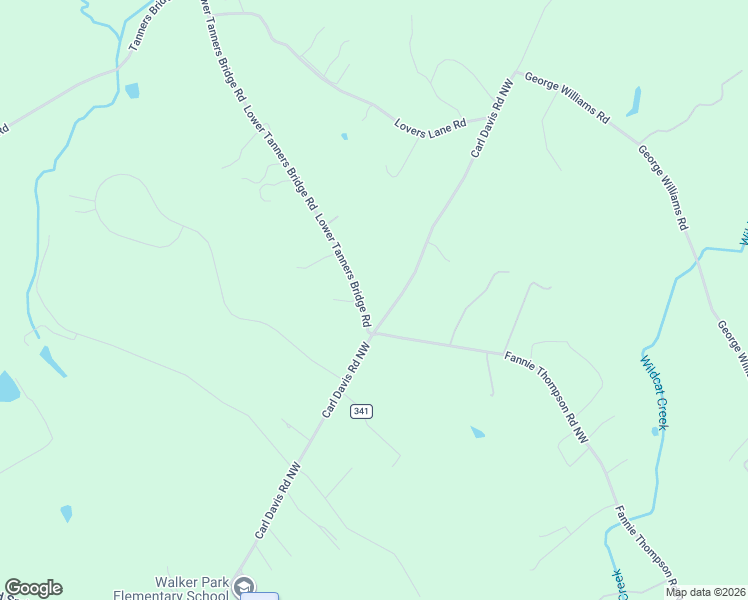 map of restaurants, bars, coffee shops, grocery stores, and more near 950 Carl Davis Road Northwest in Monroe