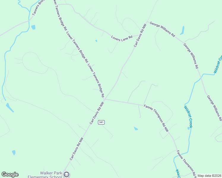 map of restaurants, bars, coffee shops, grocery stores, and more near 950 Carl Davis Road Northwest in Monroe