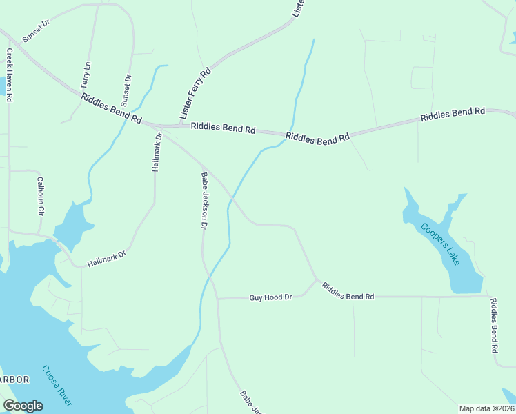 map of restaurants, bars, coffee shops, grocery stores, and more near 1929 Riddles Bend Road in Rainbow City