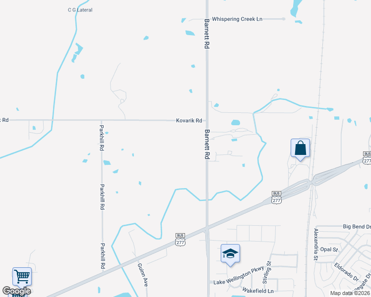 map of restaurants, bars, coffee shops, grocery stores, and more near 3320 Barnett Road in Wichita Falls